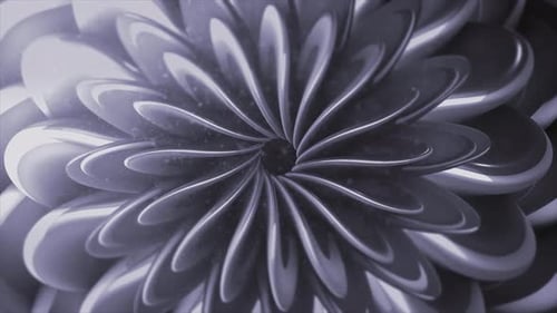 Abstract Metallic Petals Swirling Flow Background