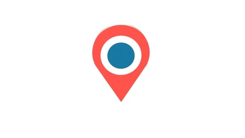 Modern Animated 3D Location Pin Icon