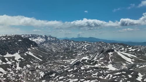 Spring in the Mountains aerial view 4 K