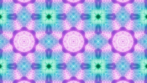 Fluorescent Color Kaleidoscope 01