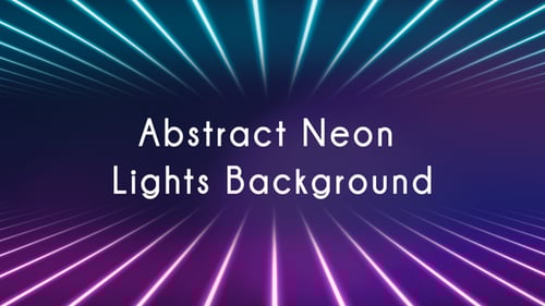 Abstract Neon Lights Background with Light Leaks