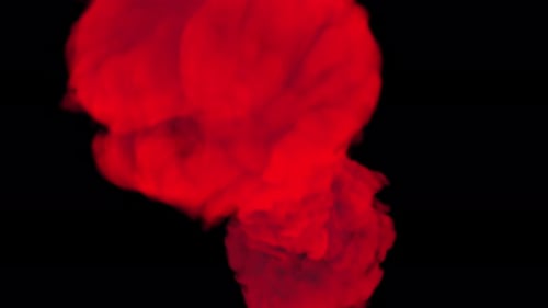 Red Fluid Smoke Reveal