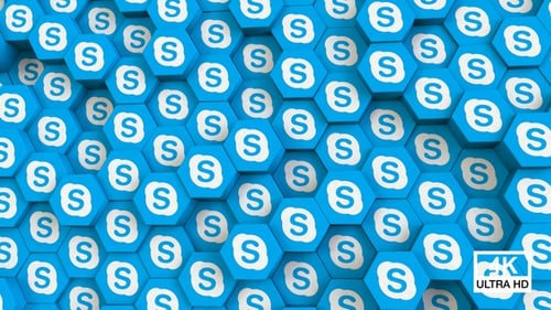 Skype Hexagonaler Hintergrund