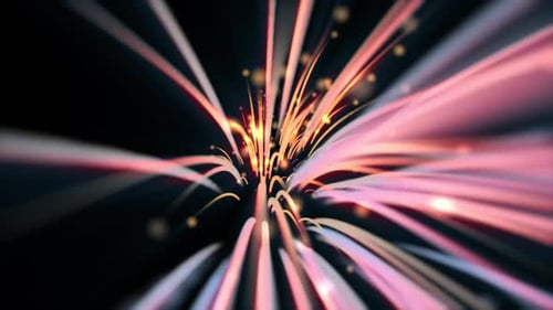 Futuristic Abstract Light Speed Tunnel Background