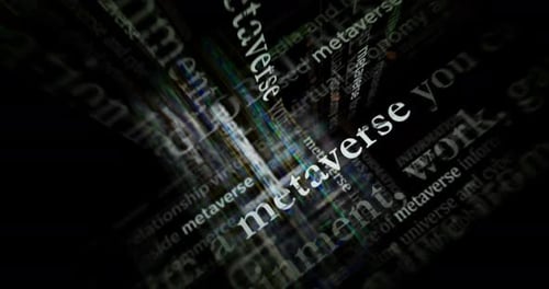 Metaverse Digital Network Glitch Text Animation