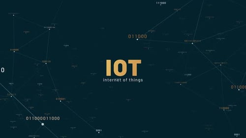Internet der Dinge IOT-Animation der digitalen Technologie 4K