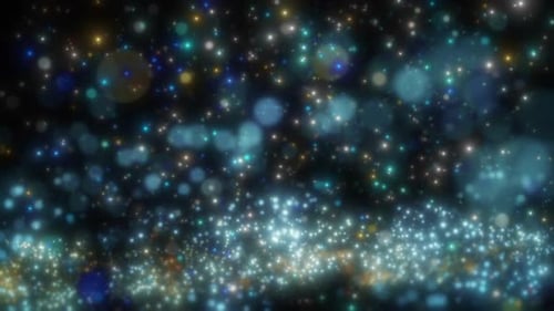 Sparkling Particle Field Festive Animated Background