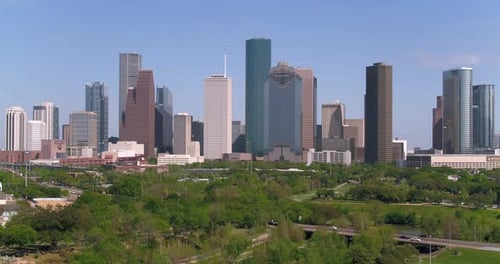 Aerial View of the Houston Texas Skyline