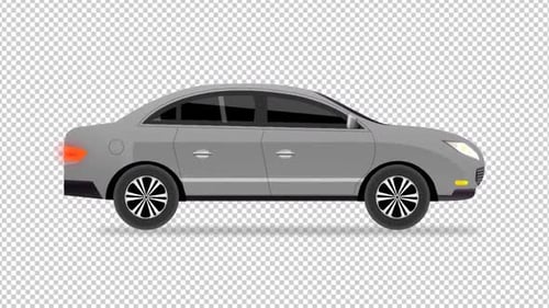 Cartoon Car Gray
