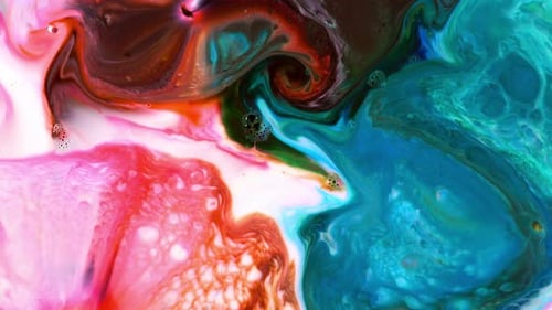 Encre de peinture colorée abstraite Explode 23