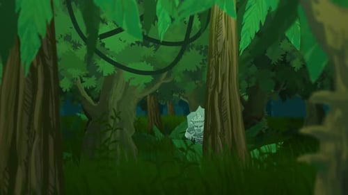 La dense forêt tropicale humide le matin. La jungle colorée, calme et luxuriante.