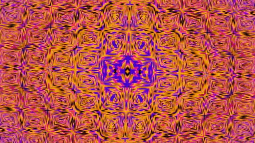 Kaleidoscope, mandala. 3d render music broadcast TV flashing, night club, music video vj pattern