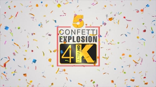 Colorful Falling Confetti Overlays Pack for Celebrations