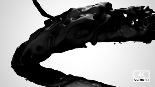 Circle Black Ink Splash V2