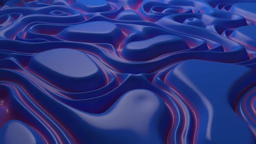 Fond bleu ondulé