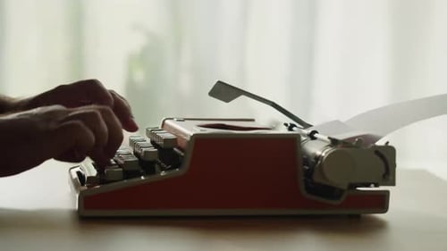 Old Typewriter Closeup