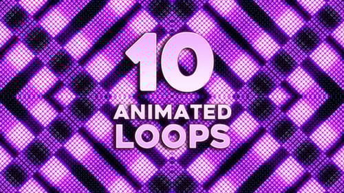 Pulsating Geometric LED Light Panel VJ Loop