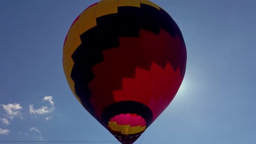 Vorbereitung auf den Start von Heißluftballons