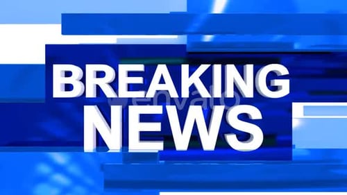 Breaking News Title Reveal with Abstract Tunnel Opener