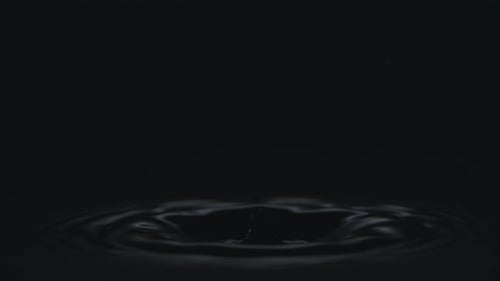 Abstract Drop Creates Mesmerizing Ripple Effect