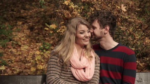 Couple in Love Romantic Date in Park