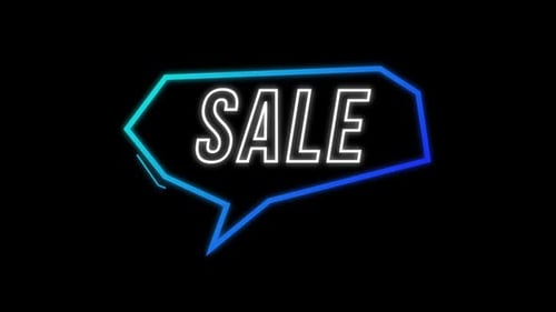 Sale advertisement in Retro Eighties concept 4k