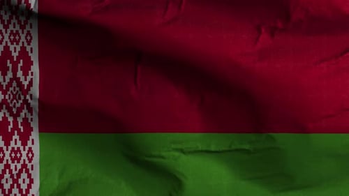 Belarus Flag Textured Waving Background 4K
