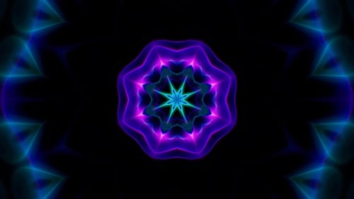 Vj Neon Kaleidoscope Loop 4K 05