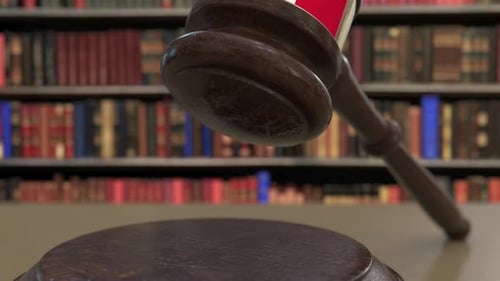 Malta Gavel Strike For Legal Decision Animation