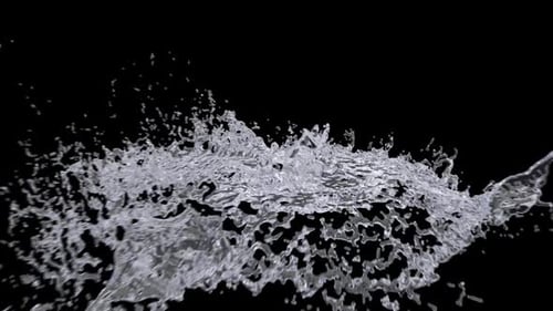 Realistic Water Splash Fluid Overlay Effect