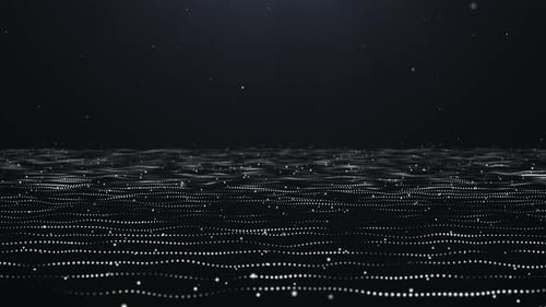 Abstract Digital Wave Particle Field Background Loop