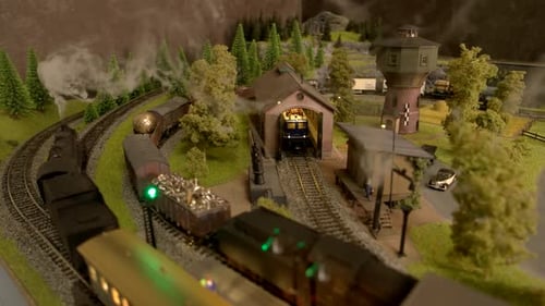 Train Station of a Miniature Train.