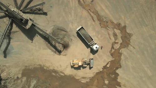 Heavy Machinery at Gravel Mine