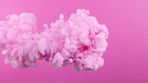 Pintura rosa sobre fondo rosa