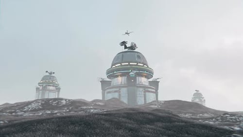 Torre de defensa y drones voladores III