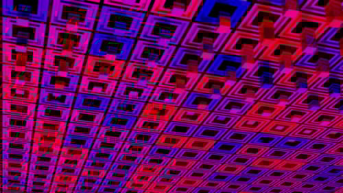 3D texture with colorful rectangles