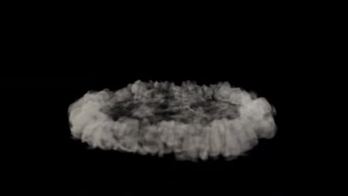 Realistic Smoke Burst Dissipating Alpha Channel Effect