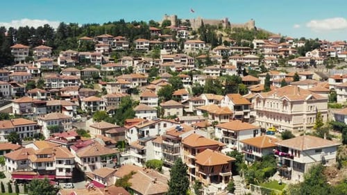 Aerial View Ohrid Macedonia