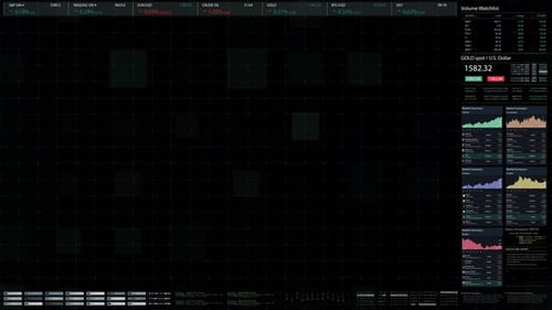 Stock Market Trading Screen Mockup