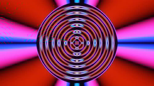 Figura de discoteca abstrata pulsante VJ Loop