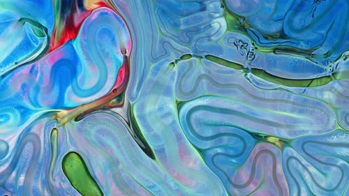 Espalhe de difusão de tinta alimentar colorida abstrata 035