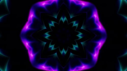 Vj Neon Kaleidoscope Loop 4K 04