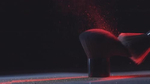Pinceles de maquillaje en polvo