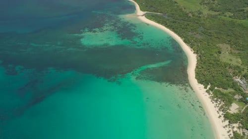 Seascape with Beach and Sea. Philippines, Luzon