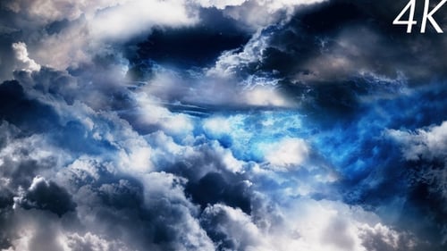 Dynamic Light Reveal Through Dark Clouds