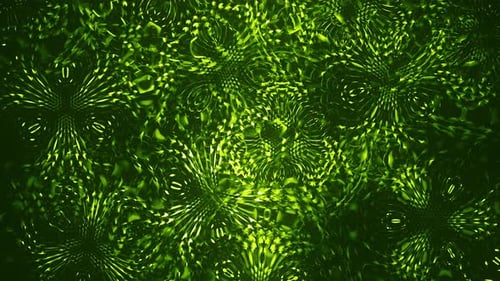 Dark Green Magic Abstract Pattern