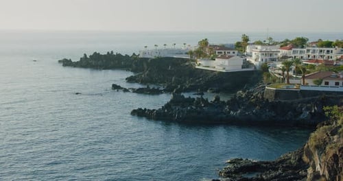 Küste des Fischerdorfes Alcala Rocky Volcanic Shore an der Südküste von Teneriffa Kanarische Inseln