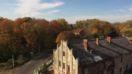 The old abandoned Georgenburg castle