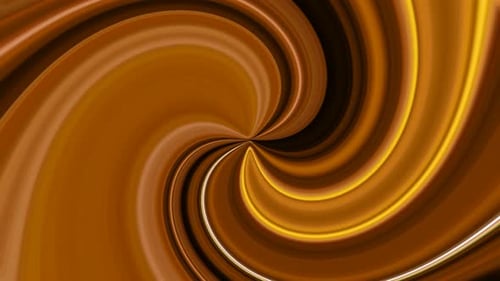 Abstract Swirling Gold and Brown Fluid Motion Background