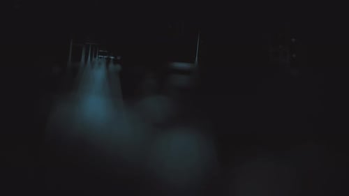 Abstract Digital Grid Opener with Glowing Particles